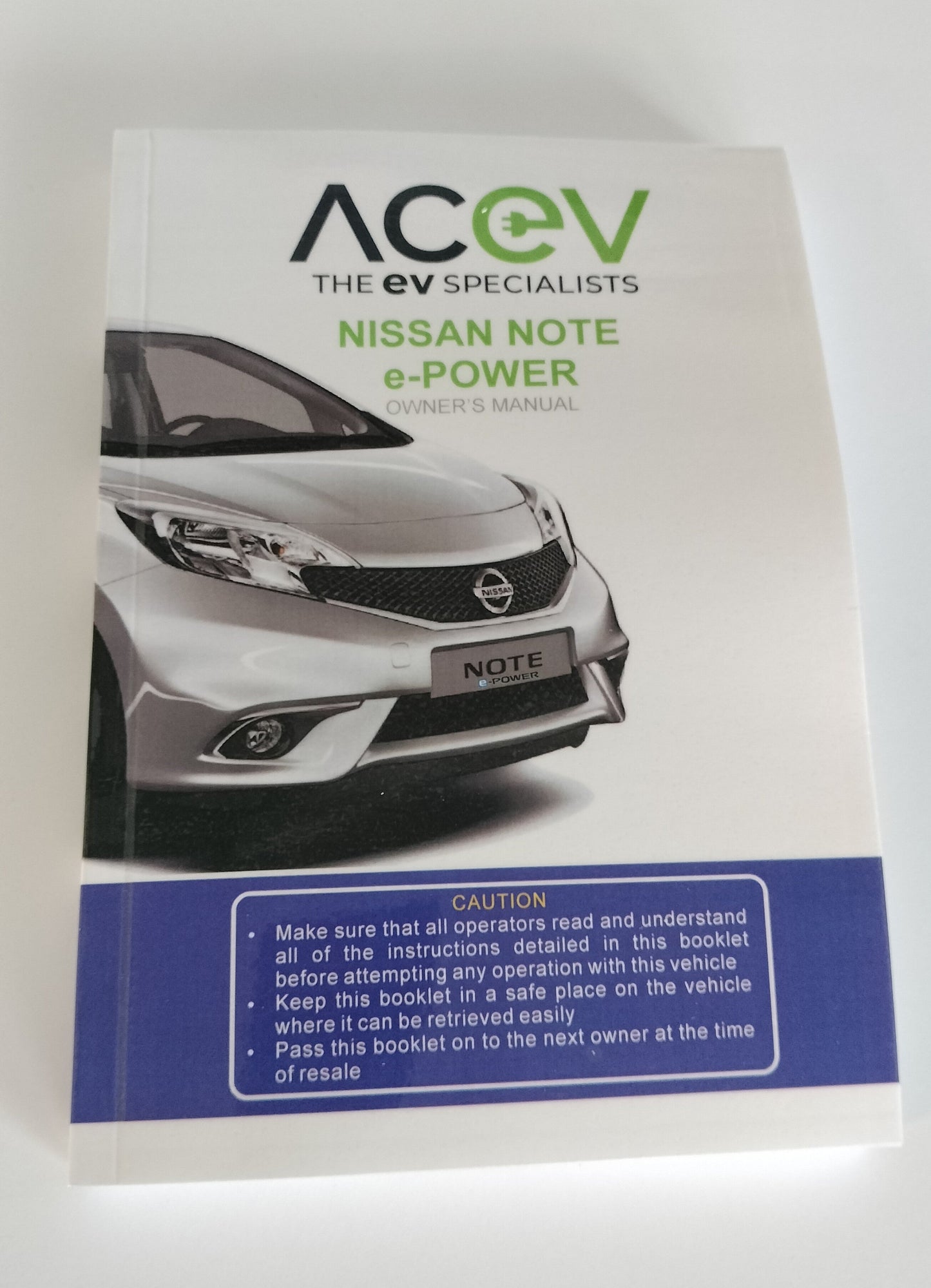 Nissan Note e-Power 2016-2020 Owner's Manual