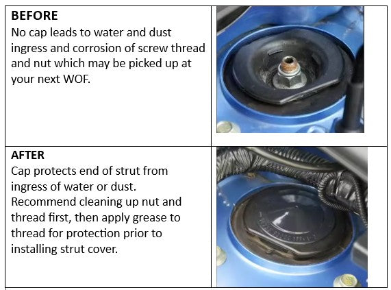 Nissan Leaf Strut Protector Caps