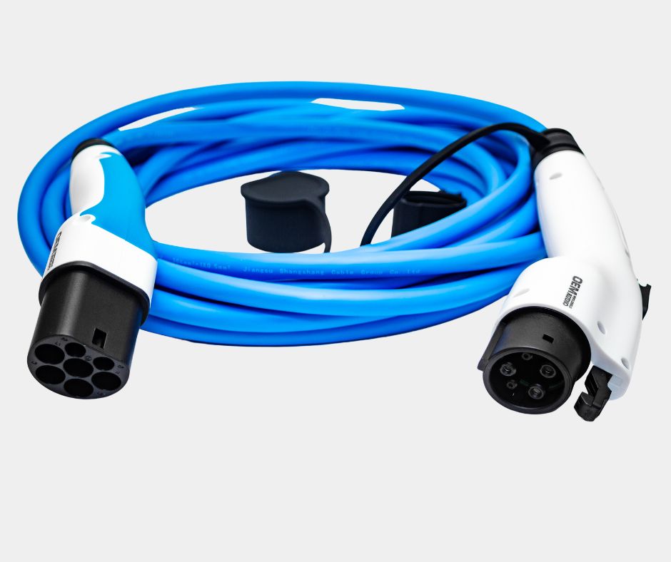 Type 2 To Type 1 Lead, 10m (Blue GS)