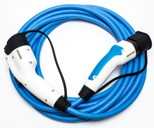 Type 2 To Type 1 Lead, 10m (Blue GS)