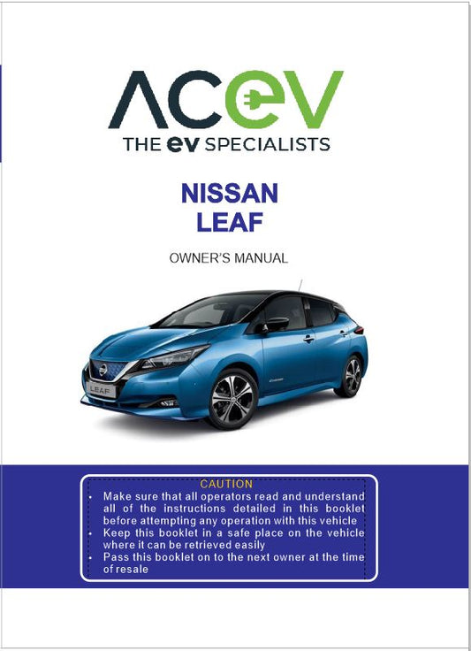 Nissan Leaf e+ (62kWh) Owners Manual