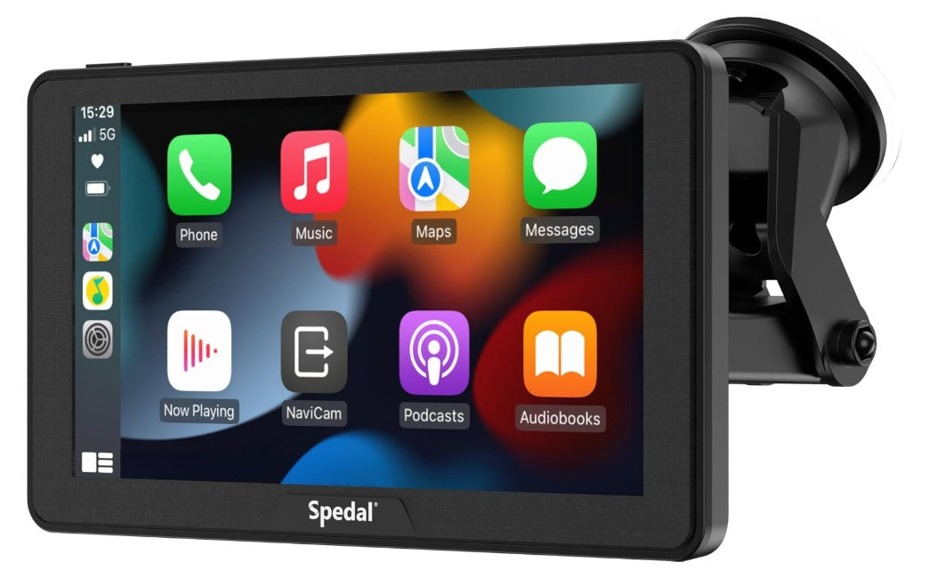 Portable Car Stereo with Wireless CarPlay & Andriod Auto, 7" Touchscreen
